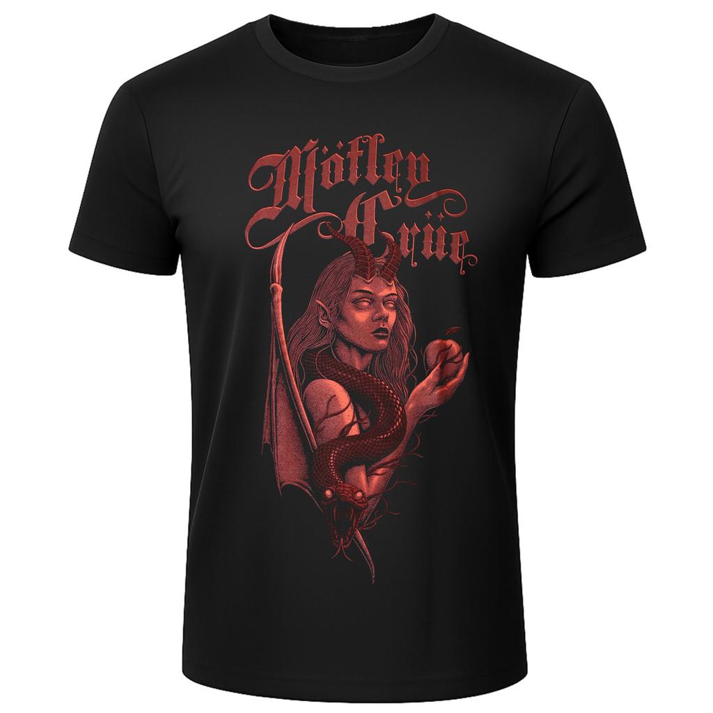 Summer Mtley Cre Graphic Cotton Tshirt Unisex Summer Short Sleeve Fashion Brand Tee Luxury Casual Vintage Tees