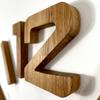 Wooden oak wall clock EKO 130cm