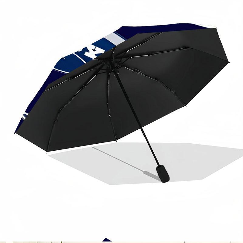 Dallas Cowboys Print Automatic Open Close Umbrella, Portable Foldable Umbrella, for Outdoor Commute Camping Trip, Ideal Birthday Gift