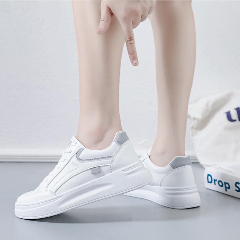 Fashion 2024Spring Autumn Breathable Casual Shoes for Women Platform Running Tennis Sneakers Female White Concise Versatile Walking Flat