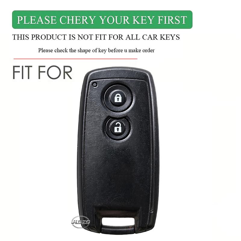 2 Button Silicone Key Case Cover for Suzuki SX4 Swift Grand Vitara Cross XL-7 Keyless Fob Shell Skin Holder Protector