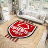 Nottingham Forest Design Kristall Samt Teppich Gemütlich Nicht?Rutschfester Teppich mit Aufdruck für Schlafzimmer Wohnzimmer Eingang