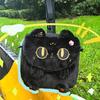 Cute Cartoon Cat Embroidered Plush Backpack - Fashionable Crossbody Bag with Zip Closure for Women