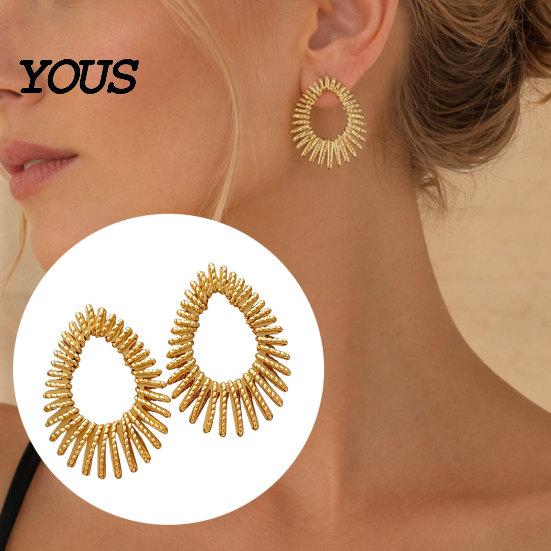 High-quality Craftsmanship Earrings 1 Pair Teardrop for Women, Chunky Stud Earrings, Special Occasion Gift Lightweight Drop Earring Jewelry