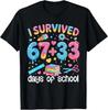 I Survived Days of School Funny 67 Six Seven Design Unisex T-Shirt