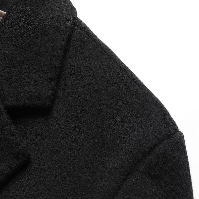 FAPAI Men's Two-in-One Sheep Wool Long Overcoat