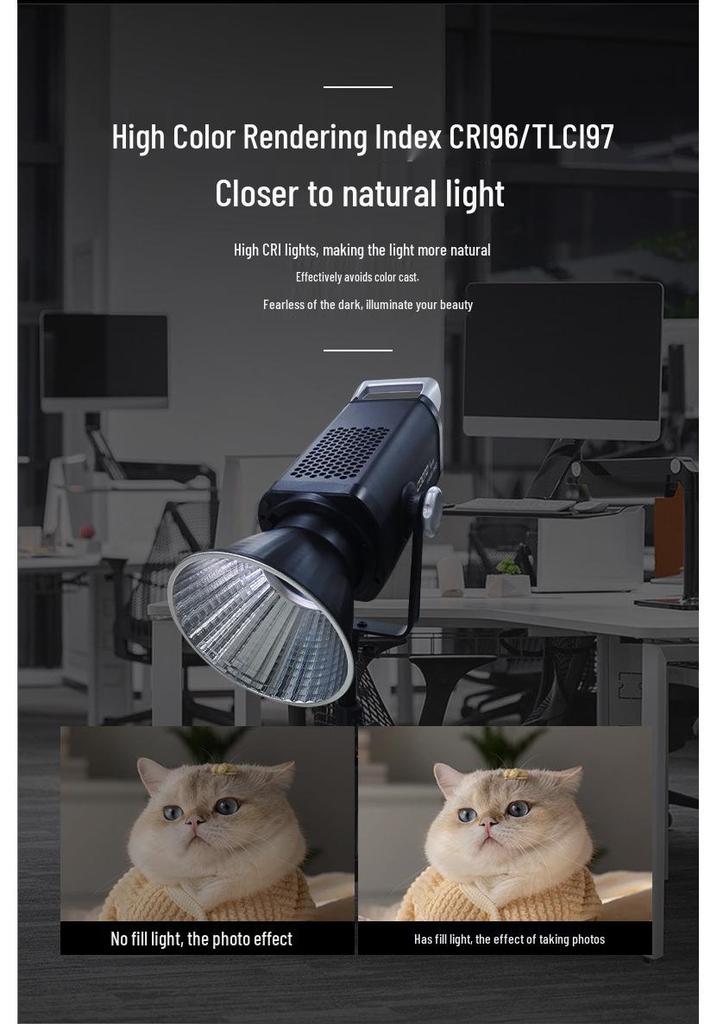 Kuteng SL-500/V-500PRO/V-600PRO Professional COB Fill Light for Live Streaming and Film Lighting