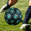 1pc Neon Hexagon Themed Soccer Ball, Size 5, Lightweight PVC Material, Outdoor Training Soccer Ball Gift. q62258