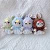 Cute Rabbit Plush Keychain With Embroidery Design For Kids And Collectors