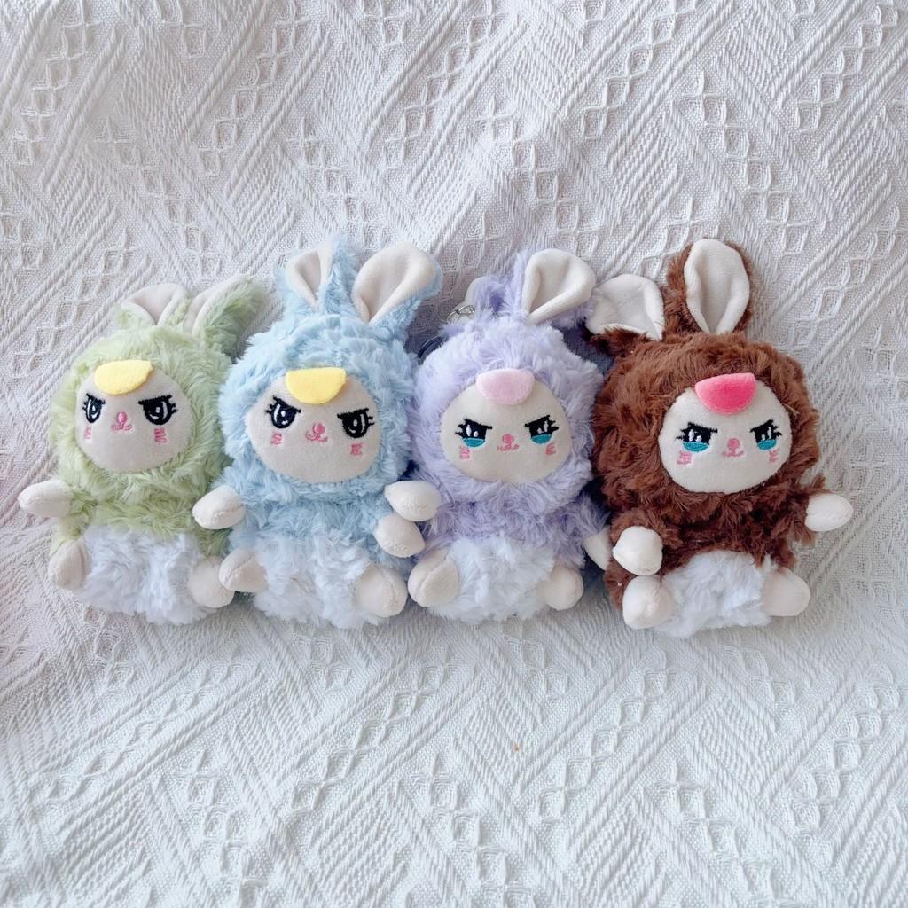 Cute Rabbit Plush Keychain With Embroidery Design For Kids And Collectors
