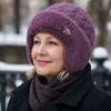 Thickened Knitted Hat Fleece-Lined Beret Hat Casual Winter Hat  for Women