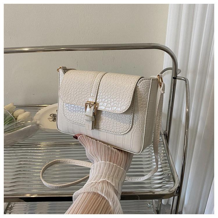 Womens Crossbody Trendy Shoulder Bag With Solid Color Design For Streetwear