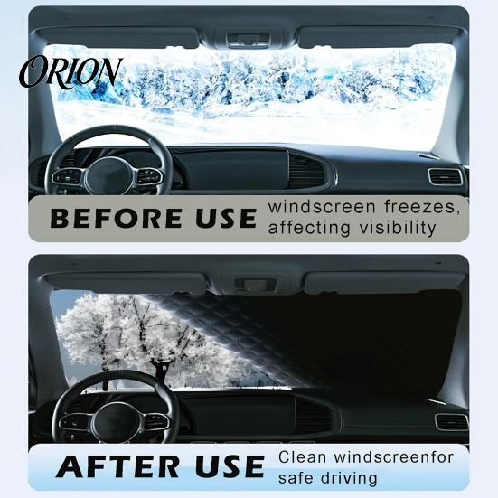 Front Window Snow Guard Car Windshield Cover, Thickened Magnetic Half Cover with Cotton All Weather Shield Lining, Winter Frost Ice for Auto