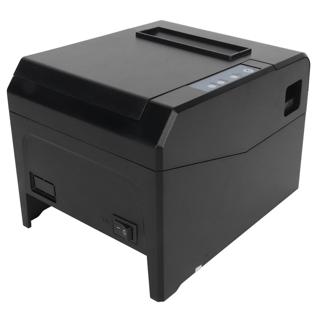 80mm Thermal Printer 220 To 300mm S USB LAN Interface ESC POS Command Thermal Receipt Printer for Retail 100‑240V