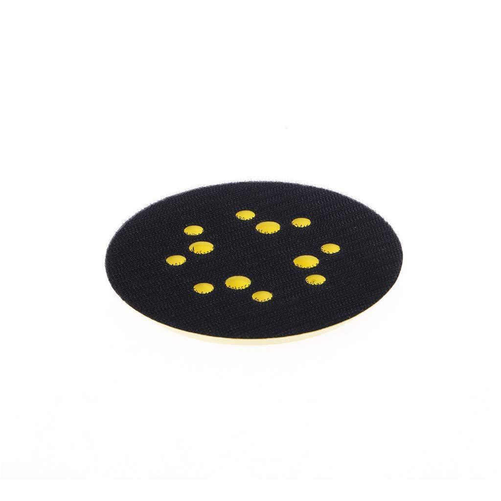 Electric Polishing Disc 5-inch 8-hole 4-eye Yellow Self-adhesive Sandpaper With Buckle Tray PU Car Polishing Disc