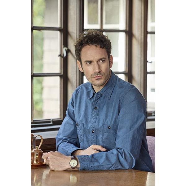 ORIENT Men's TRN-AP0105Y (Classic Bambino Men's Leather) Round Watch Brown Stainless Steel