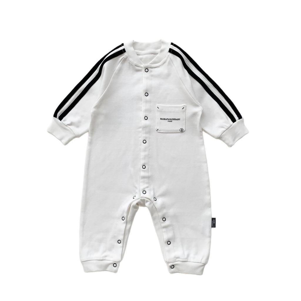 Baby Cotton Romper: Panda Long Sleeve Onesie for Infants and Toddlers