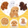 Teddy Dog Plush Toys 4.72 Inch Stuffed Puppy Dogs Mini Plush Dogs for Adopt a Puppy Party Favors Christmas Baby Shower Birthday