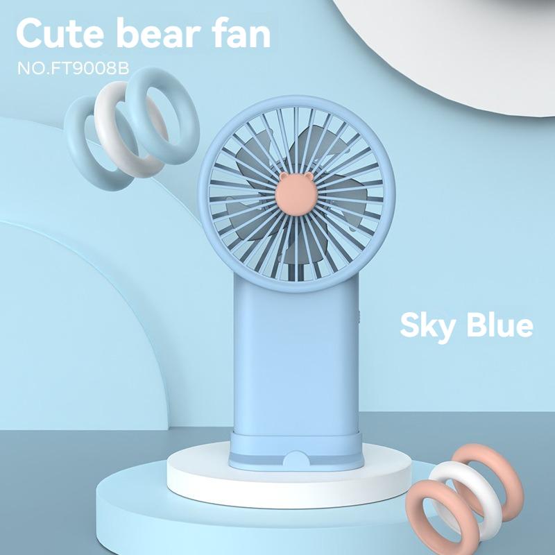 2024 New Handheld Small Fan Rechargeable Mini USB Desktop Electric Fan for Students Silent and Convenient Portable Fan
