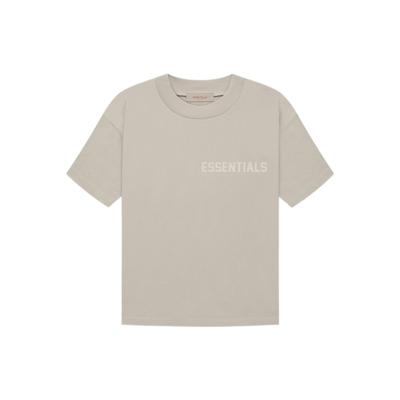 Essentials FW22 Short Sleeve Tee With Smoke Logo Print Men Tops Smoke-Grey FOG-FW22-110