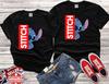 Disney Stitch Lovers Ohana Family Funny Gift Cute Tshirt T Shirt Top Men Women Ladies Gildan S-M-L-XL-XXL-3XL-4XL-5XL Unisex V273