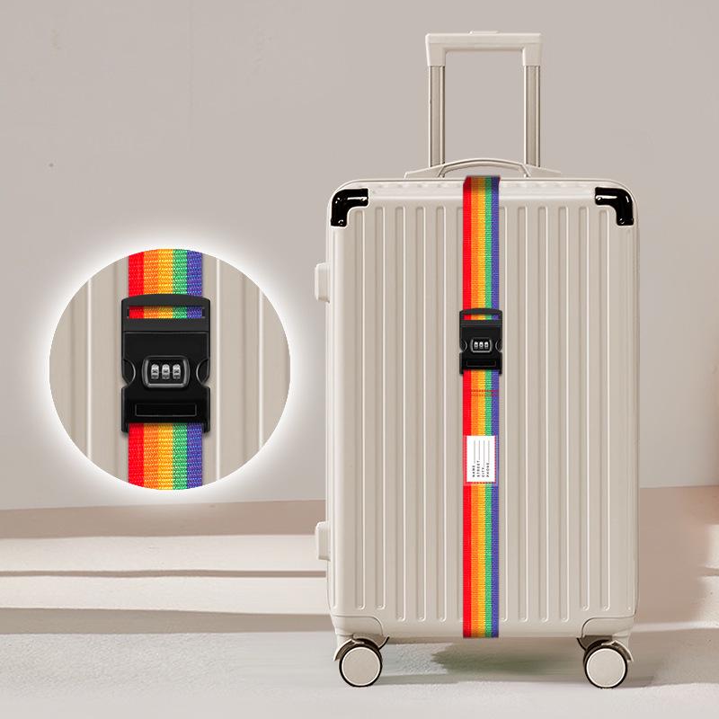 Luggage Strap: One-Word Cross Design, No Combination Lock