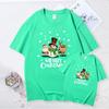 New Year Stylish Parent-Child Matching Outfit Set: Short Sleeve Family T-shirt for Christmas Photos - Includes Mother-Daughter Options