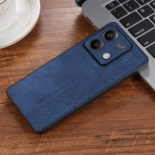 Retro Embossing PU Leather Cover for Xiaomi Redmi Note 13 Pro Plus 5G 12 11 12S 11S 13C 12C 10C 10A Shockproof Silicone Soft Frame Phone Case