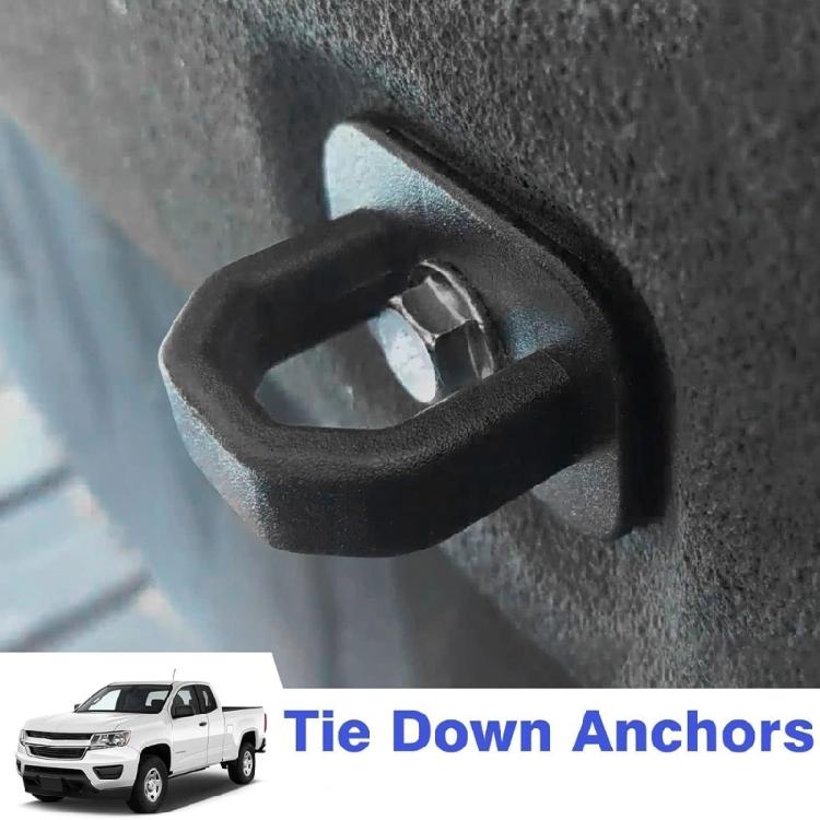 Truck Bed Cargo Anchors set Robusts Aluminum Tie Down Accessory Tie Down Brackets Simple Installs for Secure Transport