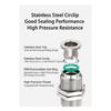 PU PE PV PY PZA SA PM PK PLM 304 stainless steel metal pneumatic quick coupling 4 6 8 10 12 14 16mm push in air Hose connector