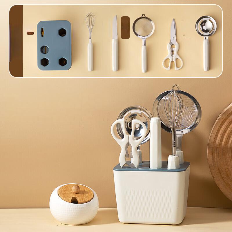 

ZISIZ 6-Piece White Kitchen Utensil Set