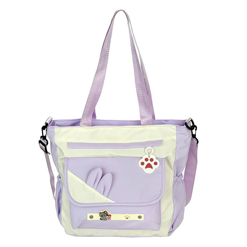 Passende Farbschultertasche Damen Neue Vielseitige Klasse Nachhilfe Student Messenger Bag Große Kapazität Trend Rucksack für Damen