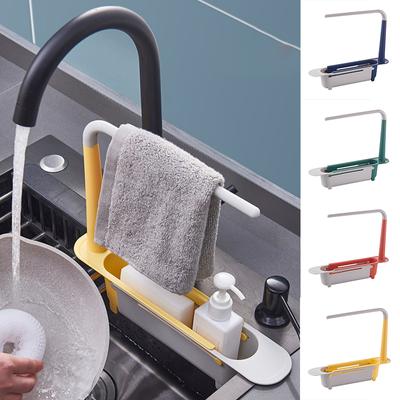 Mutfak Lavabo Saklama Rafı Geri Çekilebilir Lavabo Rafı Bulaşıklık Havlu Sünger Saklama Rafı Havuz Saklama Rafı Saklama