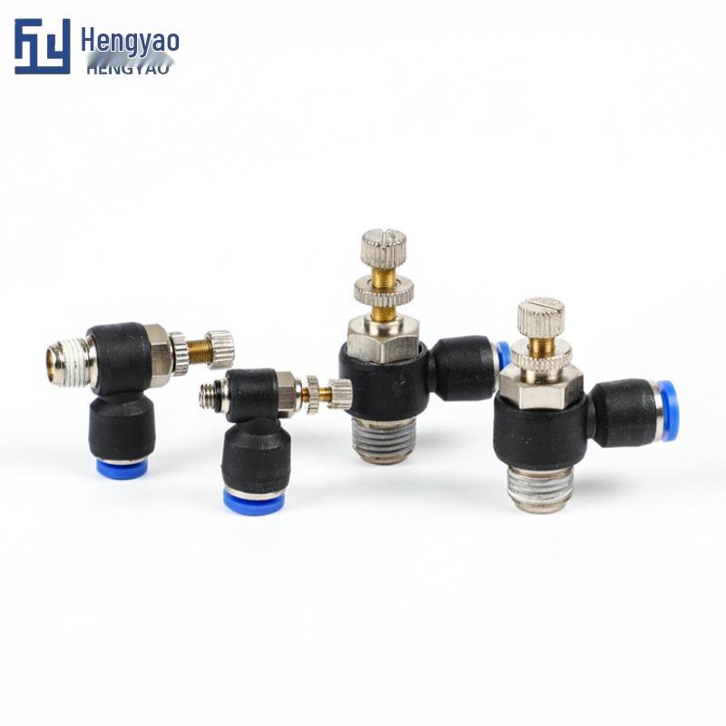 L-Type Pneumatic Quick Connectors, SL Throttle Valve, & Speed Control Valve (4/6-01/02)