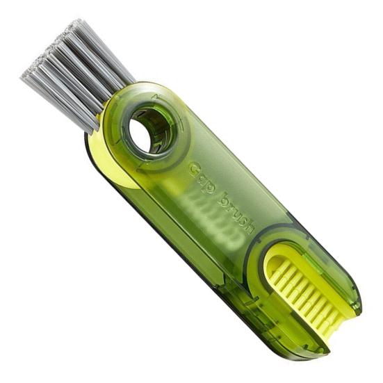 

Cup Brush Soft Food-Grade Bristles Extended Non-Slip Handle 3 in 1 Cleaning Brush Cups Glasses Baby Bottles Cleaning Tool зелений