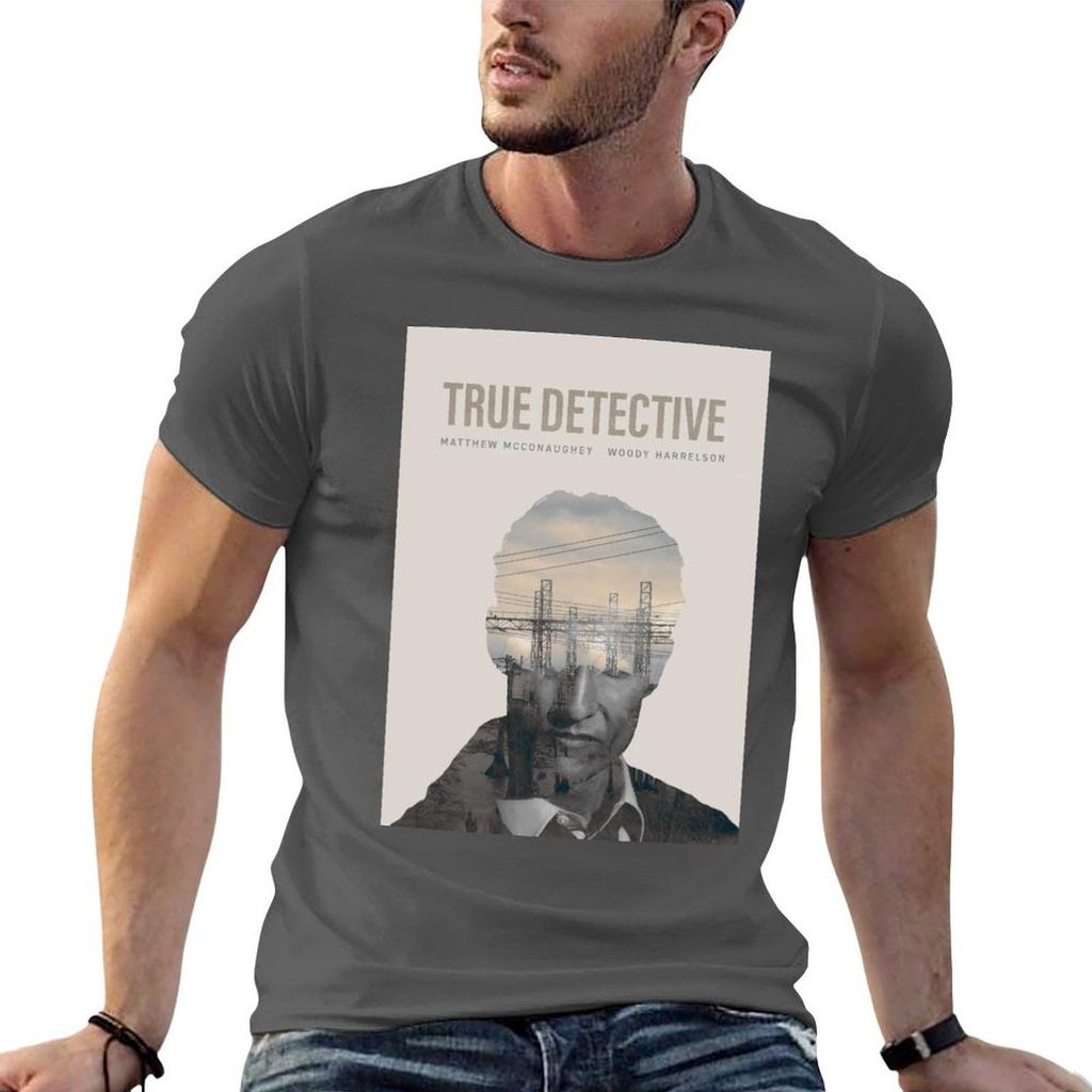 True Detective Season 1 Poster Tshirt T Shirts For Unisex Pack White Printed T Shirts For Unisex Unisex T Shirt Summer Tshirt