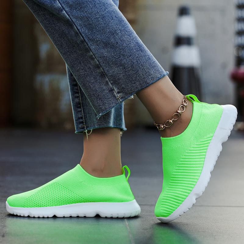 Fashion Women's Sneakers Trend 2024 Casual Hiking Platform Sports Loafers Wear-resistant Mesh Breathable Vulcanized Shoes Flat Low