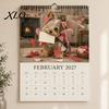 Wandkalender Yorkshire Terrier Kalender, 2027 Monats-Hängeplaner mit Metall-Papier-Doppelspirale für Home-Office-Organisation Und