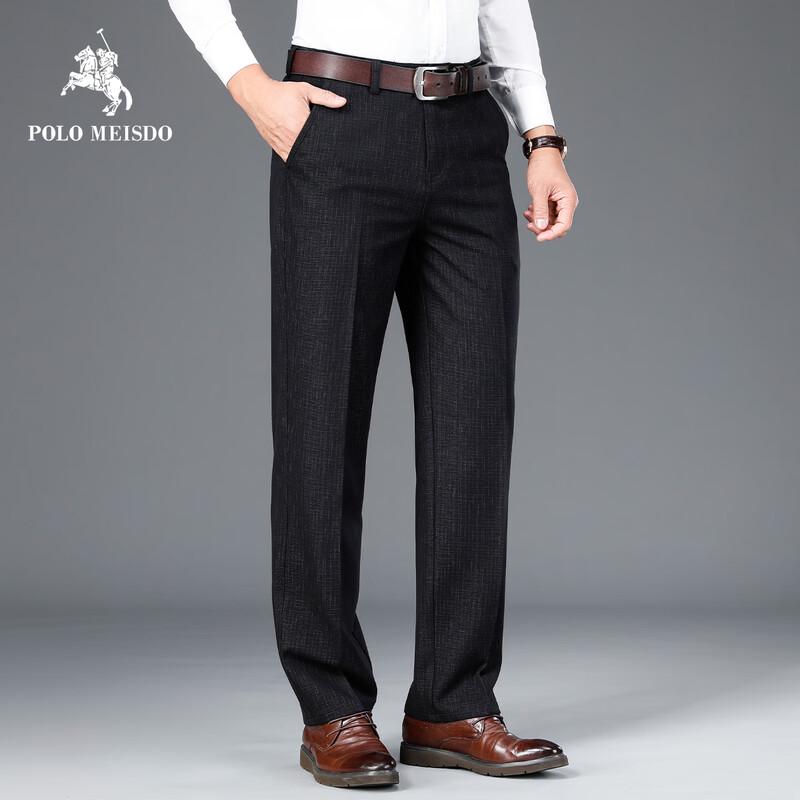 POLOMEISDO Men s Versatile Relaxed Fit Dress Pants 36