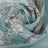 [BYSIFA] Bean Green 100% Silk Chiffon Hijab Scarf Ladies Brand Long Scarf Beach Shawls Autunm Winter Women Floral Design Scarves