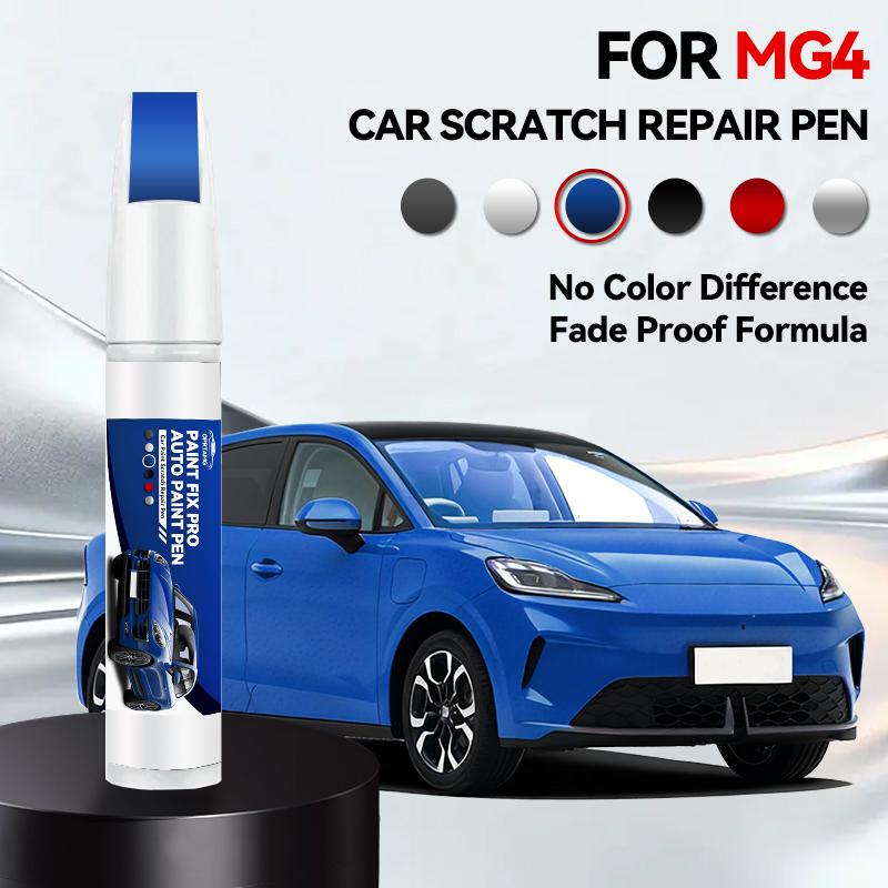 Für MG Motor MG 4 Electric 2022-2025 X100 Lackreparaturstift Lackstift Kratzerentferner DIY Auto Zubehör Schwarz Weiß Grau Silber