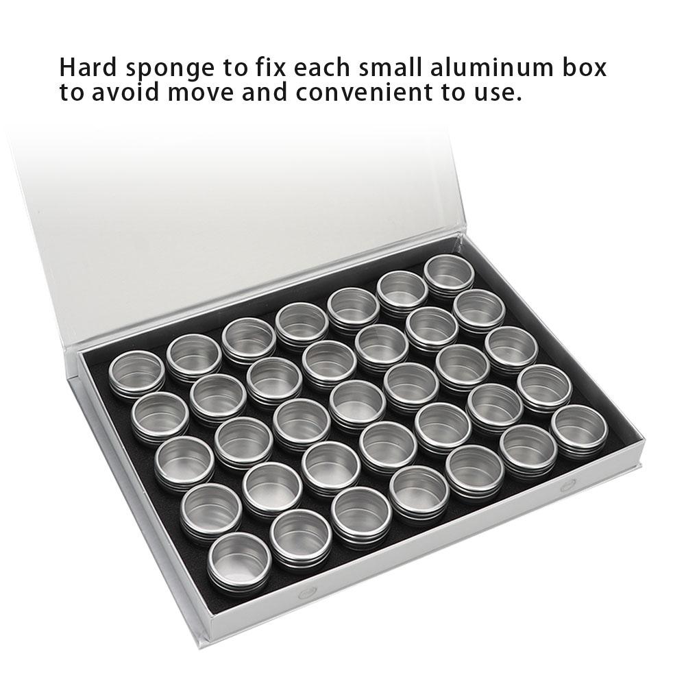 Aufbewahrungsbox für Nagelkunst Nagel Power Strass Dekorationen Halter Maniküre Zubehör Behälter35