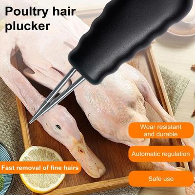 Electric Poultry Plucker Handheld Chicken Feather Plucker Compact Rechargeable Poultry Plucker with Automatic Short Hair Removal for Chicken