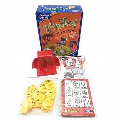 Zingo stolní hra bingo s oceněnou hrou Zingo pro zábavné a vzdělávací hraní pro děti