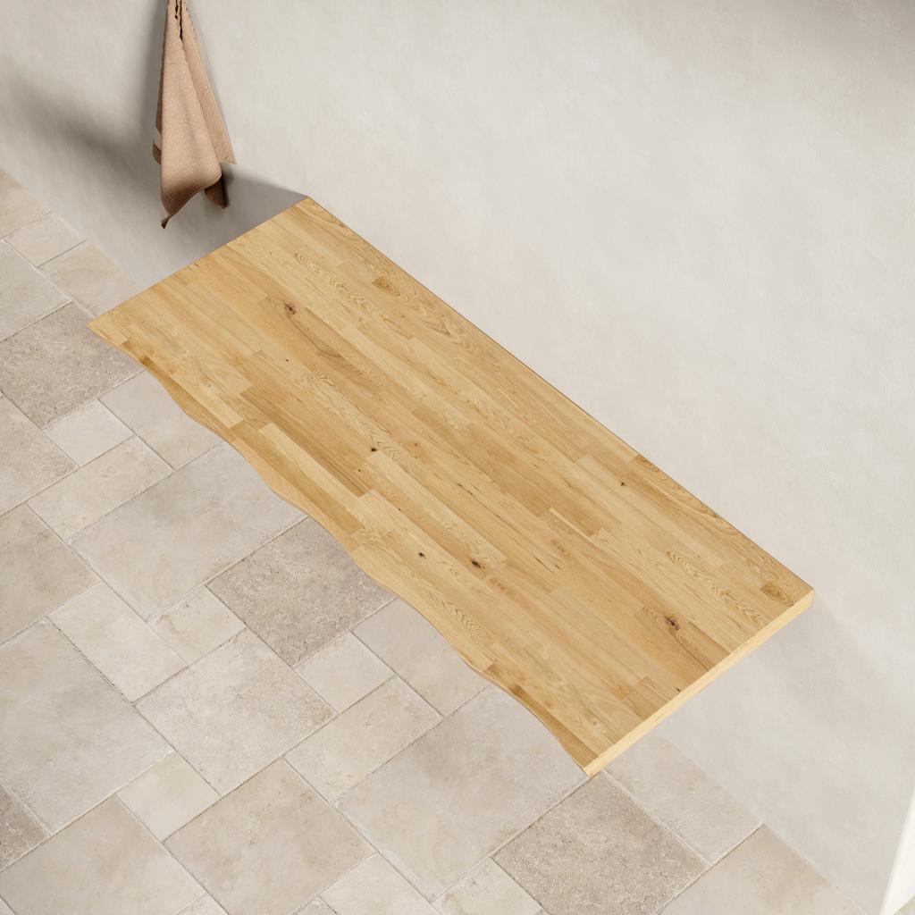 120cm Solid Wood Board, Can Be Used Alone or Together with Storage Cabinets, Does Not Include Hardware Accessories, Natural Wood Grain Color