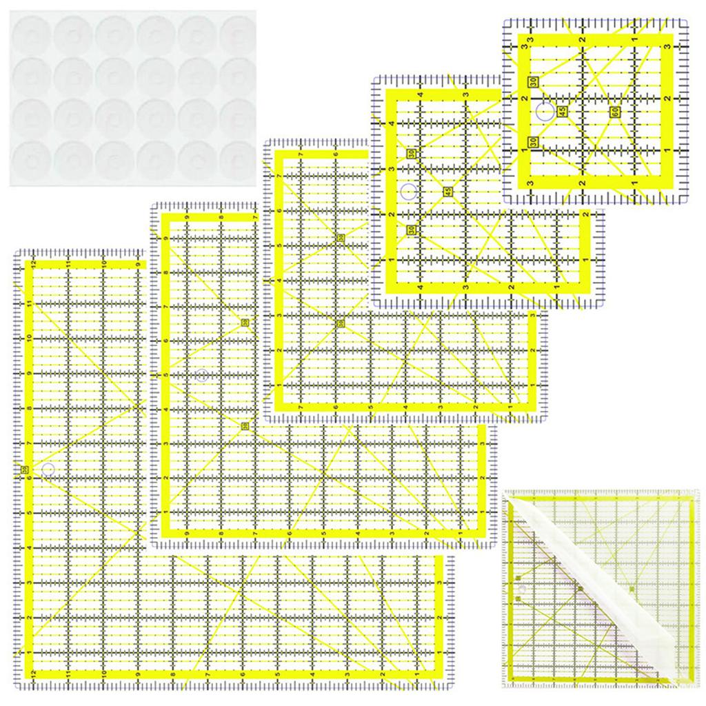 Professional Acrylic Quilting Ruler With Measurement Markings Patchwork Templates For Fabric Cutting Sewing Project