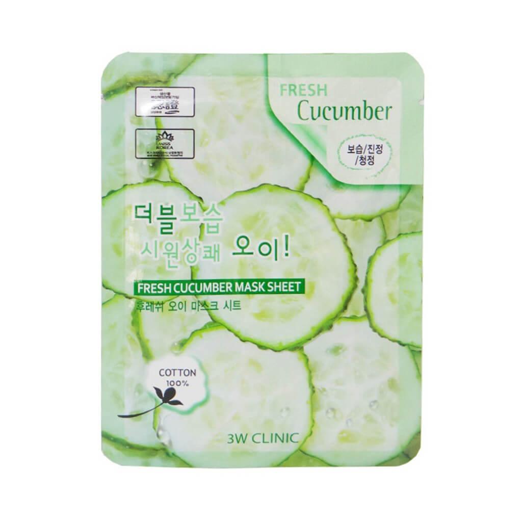 1 + 1 - Masque hydratant OFFERT à l'extrait de concombre 3w-Clinic Fresh Cucumber Mask