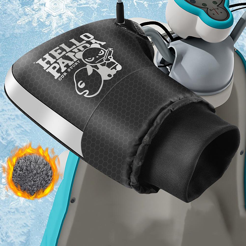 1 Pair Motorcycle Handlebar Muffs Winter Equipment Mitts Warmer Gloves Waterproof Handmuffs Bicycle Handle Cover Warmers