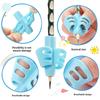 12/6/1PCS Pencil Grip Writing Corrector, 2/3 Finger Posture Correction Trainer, Pen Grip Holder for Kids Students