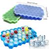 37 Grids Silicone Ice Tray Mold Lids Honeycomb Ice Cube Mold Reusable Food-Grade BPA-free DIY Ice Maker Mold for Whiskey Beers